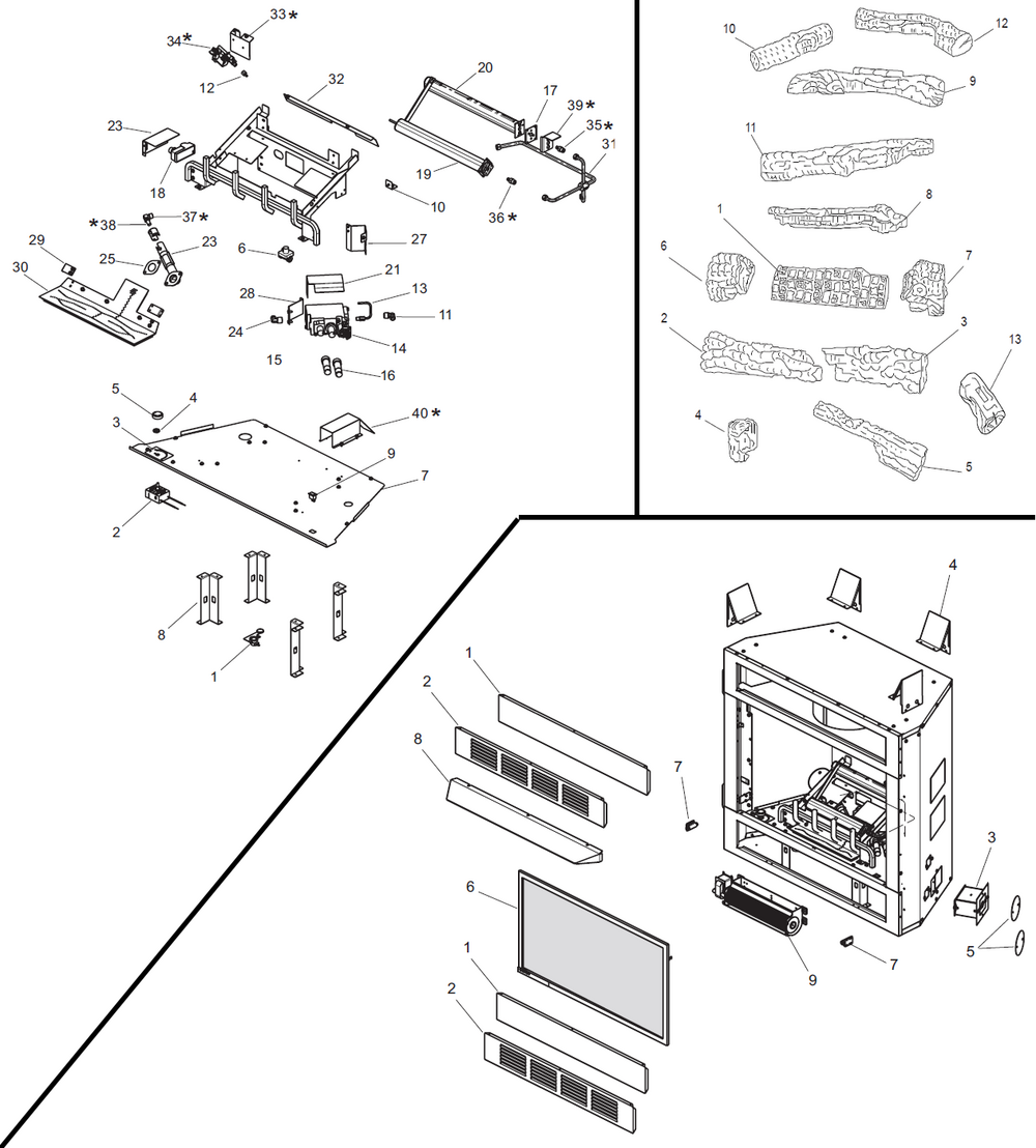 Superior Natural Gas Fireplace with Millivolt Ignition (VRT4036ZMN) #VRT4036ZMN