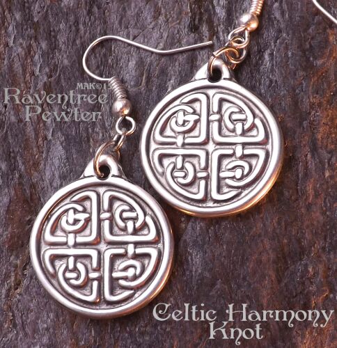 Celtic Harmony Knot - Earrings #13-CelticHarmonyKnotEar