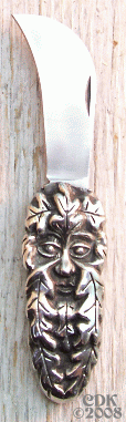 Green Man Herb Knife #35-GreenManHerbKnife