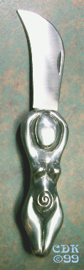 Spiral Goddess Herb Knife #14-HerbKnife