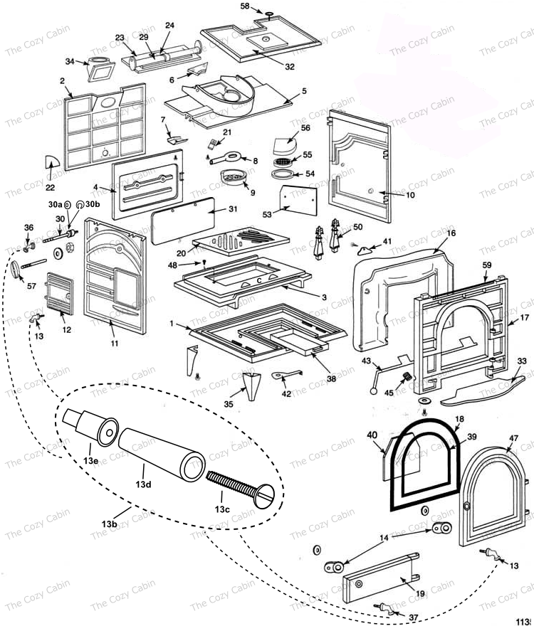 Dutchwest Extra-Large Catalytic Stove (2462) #2462