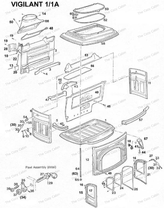 Vigilant I Ia I Ia The Cozy Cabin Stove Fireplace Parts Store