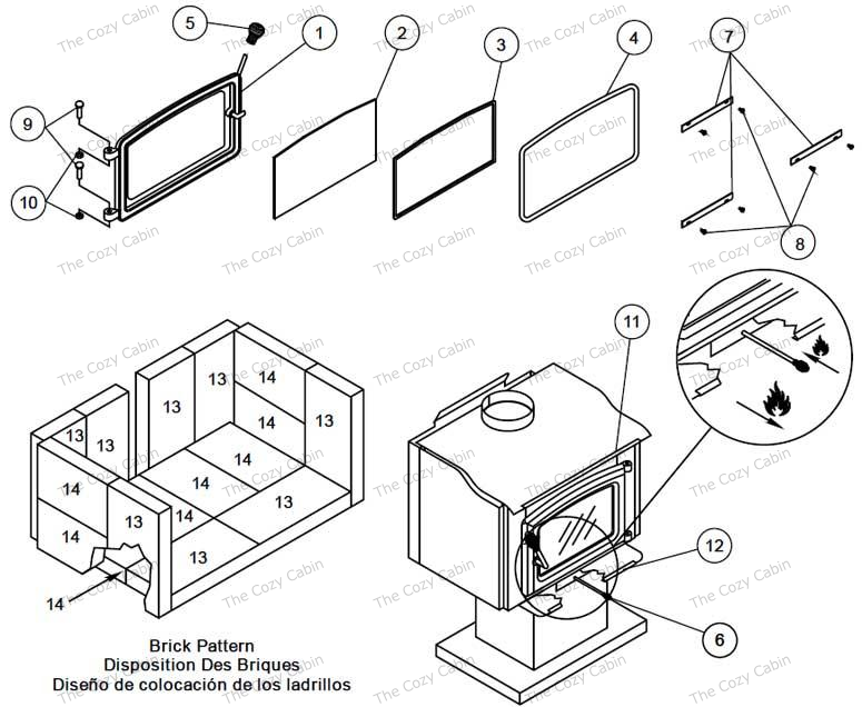 Mobile Home Wood Stove (CDW247001) The Cozy Cabin Stove & Fireplace