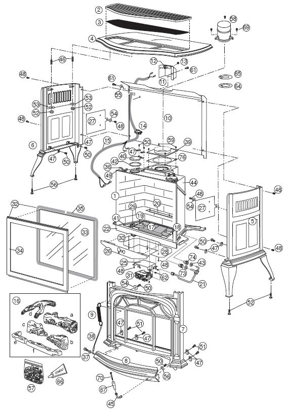 Radiance RDV40 Direct Vent Gas Stove (27702779) The Cozy Cabin Stove