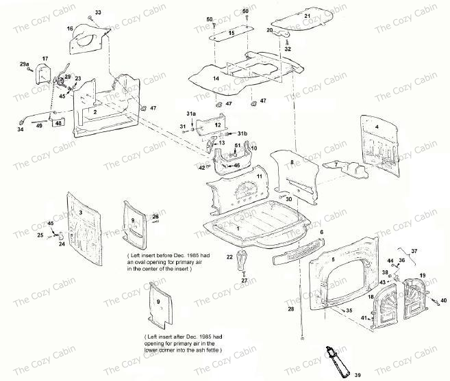 Resolute Iii (0042-0043-0058) The Cozy Cabin Stove & Fireplace Parts Store