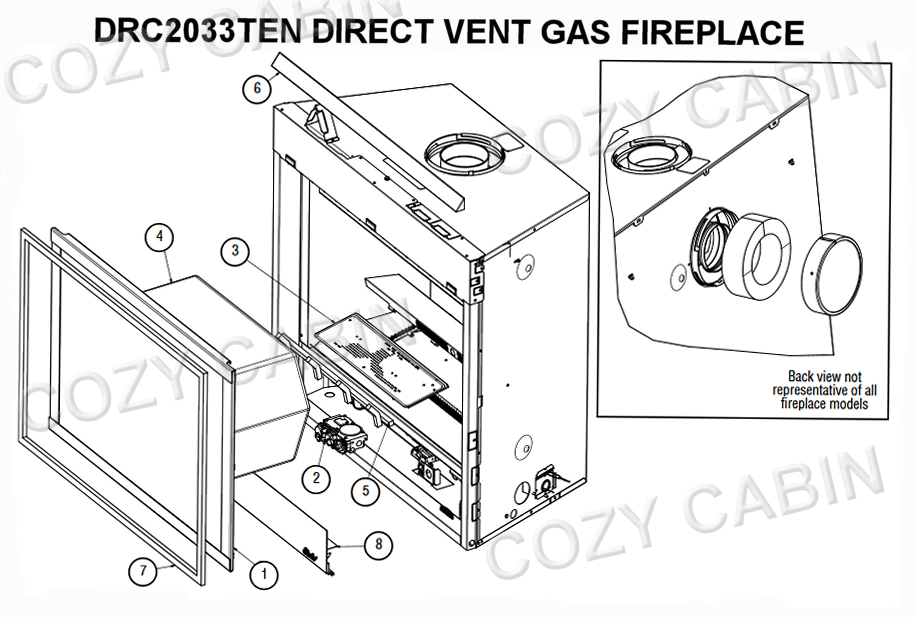 Superior DRC 2033 Direct Vent Gas Fireplace