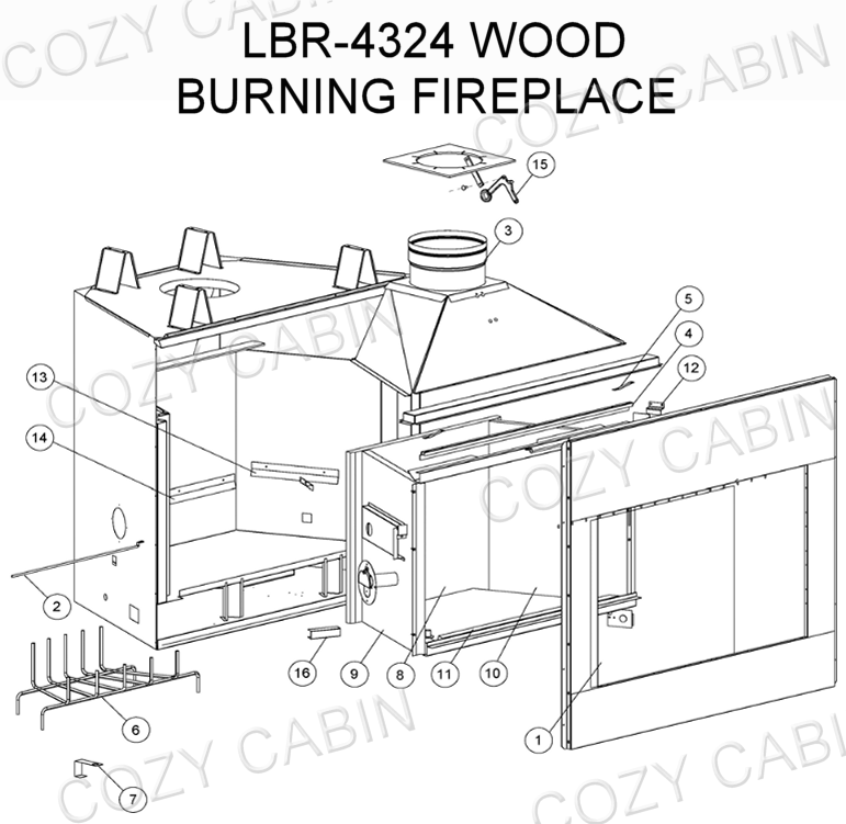 Paint the brick inner liner of a fireplace — Gas Grills, Parts, Fireplaces  And Service