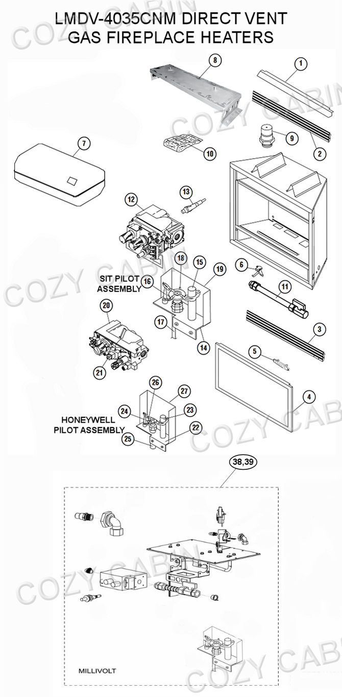Diagnostic lights, codes, and indicators for Lennox Gas Fireplace Troubleshooting