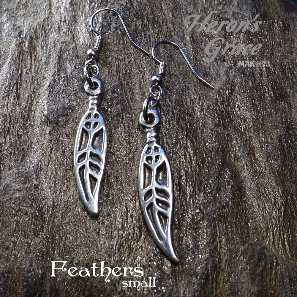 Feather Earrings - Smaller #Nature-40