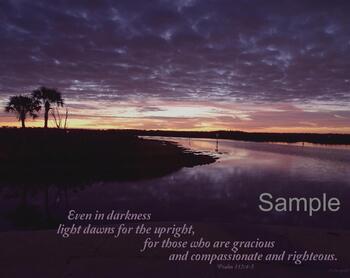 Sunrise Purple - Psalm 112 #SunrisePurple-Righteous