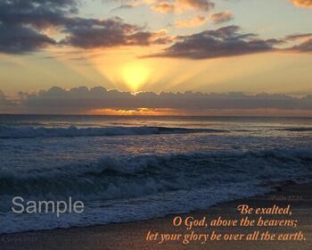 Sunrise Rays - Psalms57 #SuriseRaysExaltedPsalm