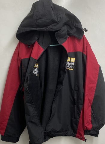 Black & Red  Water Resistant/ Reversible Jacket #227