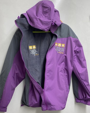 Purple & Gray Water Resistant/ Reversible Jacket #219