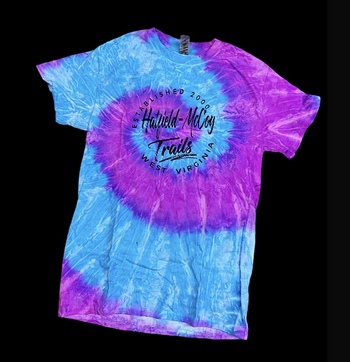 Pink / Purple / Aqua Swirl Tie Dye T Shirt #161