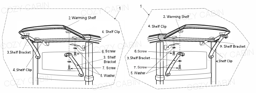 Stardance SDV30 Warming Shelf Parts (WSSDV30) The Cozy Cabin Stove u0026  Fireplace Parts Store