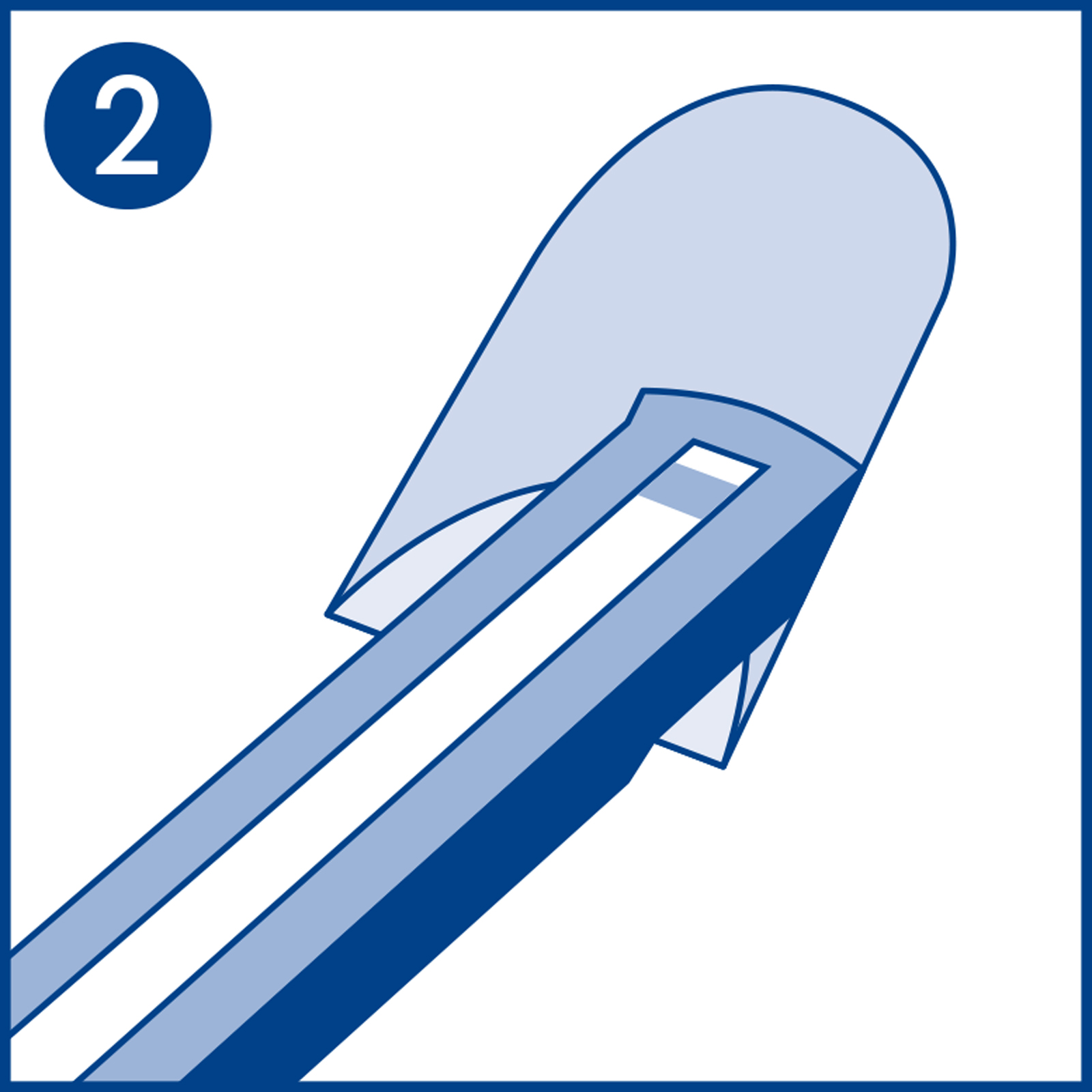 Place test strip