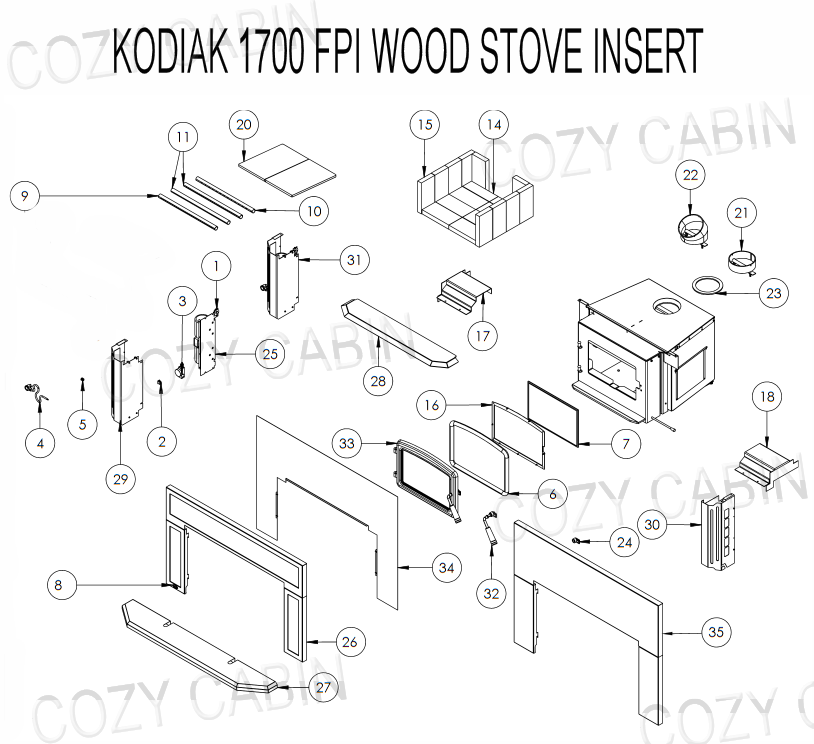 23+ Parts Of A Wood Stove Diagram