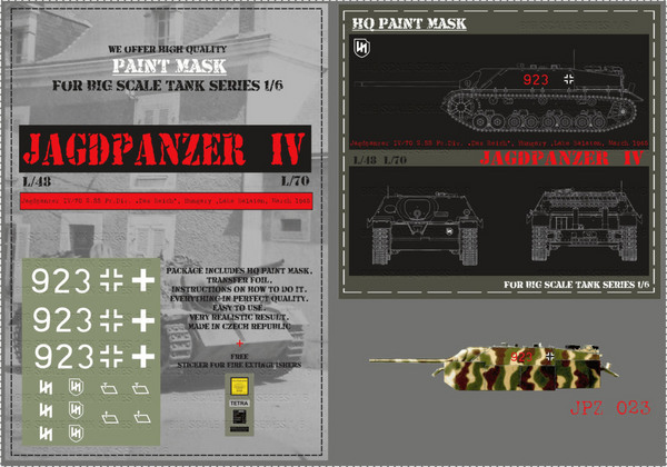 HQ-JPZ023 1/6 Jagdpanzer IV L70, 2.SS Pz.Div 