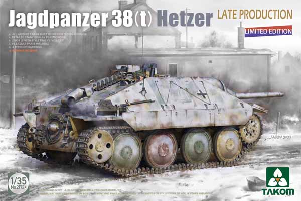 Takom Jagdpanzer 38(t) Hetzer Late Production Tank (TAO2172X) Kitlinx, llc
