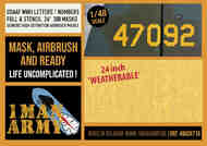 USAAF WWII Letters/Numbers Full/Stencil 24' Generic Set #48GEN715