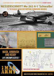  1ManArmy  1/32 Messerschmitt Me.262A-1a high definition stencilling and national insignia paint masks 18DET001