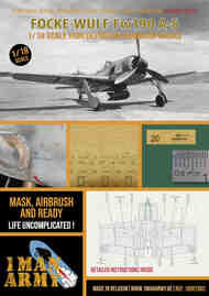  1ManArmy  1/32 Focke-Wulf Fw.190A-5 high definition stencilling and national insignia paint masks 18DET002