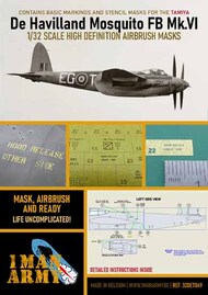  1ManArmy  1/32 de Havilland Mosquito Mk.VI Masks* 32DET049