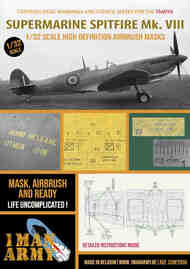 Supermarine Spitfire Mk.VIII contains high definition stencilling and basic national insignia paint masks #32DET058
