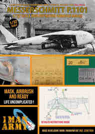 Messerschmitt P.1101 contains high definition stencilling and basic national insignia paint masks #32DET059
