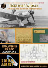  1ManArmy  1/35 Focke-Wulf Fw.190A-6 high definition stencilling and national insignia paint masks 35DET003
