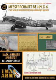  1ManArmy  1/35 Messerschmitt Bf.109G-6 high definition stencilling and national insignia paint masks 35DET004