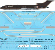 Ultra Chocolate Boeing 727-227 Screen printed decal #BN14407