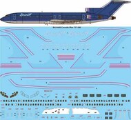  26 Decals  1/144 Ultra Corvette Blue Boeing 727-200 BN14409
