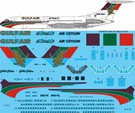  26 Decals  1/144 Gulf Air Vickers VC-10 Series 1101 [VC10] STS44275