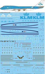  26 Decals  1/144 KLM Boeing 747-406 STS44325