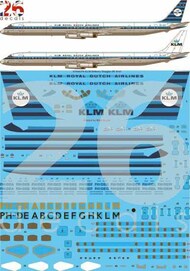  26 Decals  1/144 KLM Delivery Douglas DC-8-63 STS44379