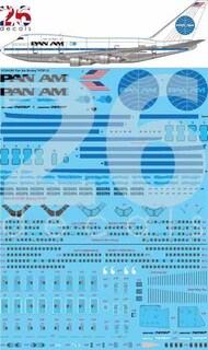  26 Decals  1/144 Pan Am Delivery Boeing 747SP Decal STS44385
