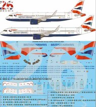  26 Decals  1/144 British Airways Airbus A320-251N / Airbus A321-251NX STS44402