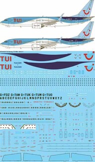 TUI Boeing 737-800 & MAX 8 - for Zvezda kits #STS44420