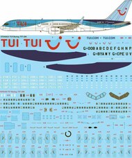  26 Decals  1/144 TUI Boeing 757-200 - for Zvezda kit STS44421