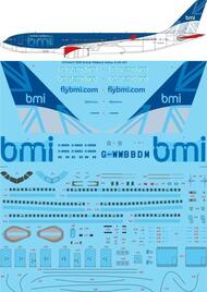 BMI British Midland Airbus A330-243 Screen printed decal #STS44427