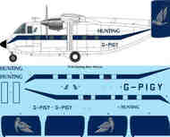  26 Decals  1:72 Hunting Short Skyvan laser decal - Pre-Order Item STS7226