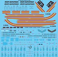 Inter European 757-200 laser decal with screen print details #TS144-1055