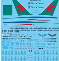 First Choice 757-200 laser decal with screen print details #TS144-1069