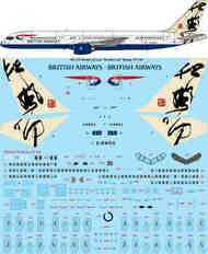 British Airways 'Rendezvous' Boeing 757-236 laser decal with screen print details TS144-1333