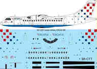 Croatia Airlines ATR-42-300 laser decal #TS144-1349
