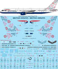 British Airways 'Spring' Boeing 757-236 Laser decal with screen print details TS144-1372