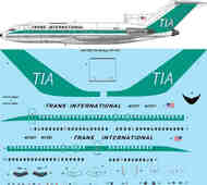 TIA Trans International Boeing 727-171C laser decal - for CRM kit #TS144-1382