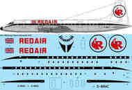 Redair Bristol Britannia 253F (Version 2) from the 80s TV series 'Buccaneer' - Laser decal TS144-1388