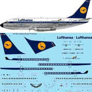 Lufthansa Boeing 737-230/Adv laser decal #TS144-1396